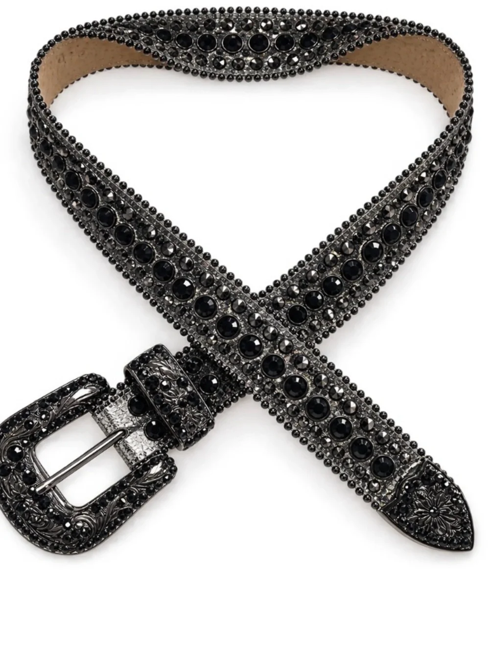 B.B Simon western bling belt